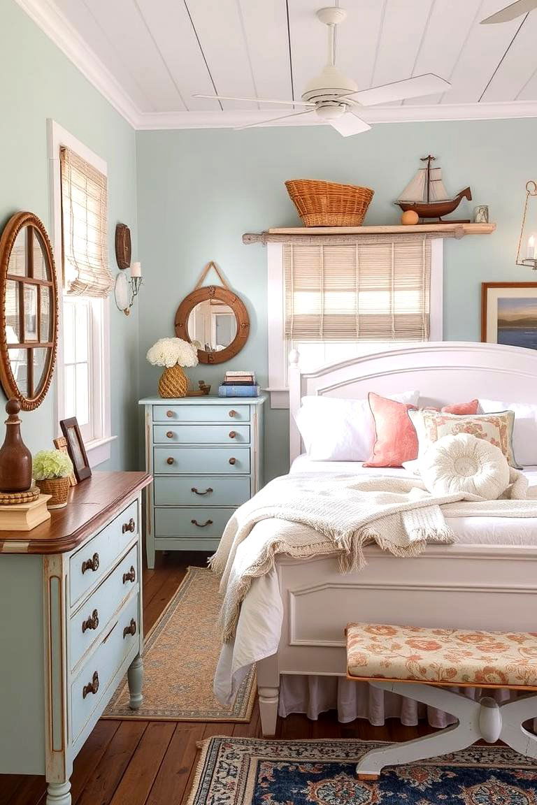 Vintage Seaside Retreat - 24 Greek Bedroom Design Ideas