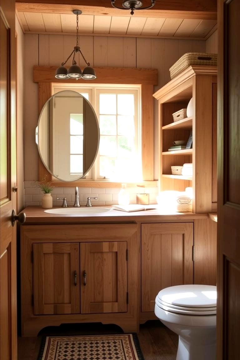 Vintage Shaker Cabinetry - 24 Country Bathroom Ideas