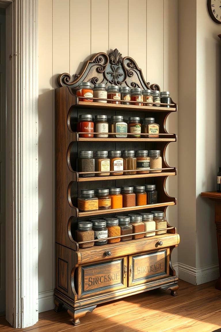 Vintage Spice Rack - 24 Spice Rack Ideas