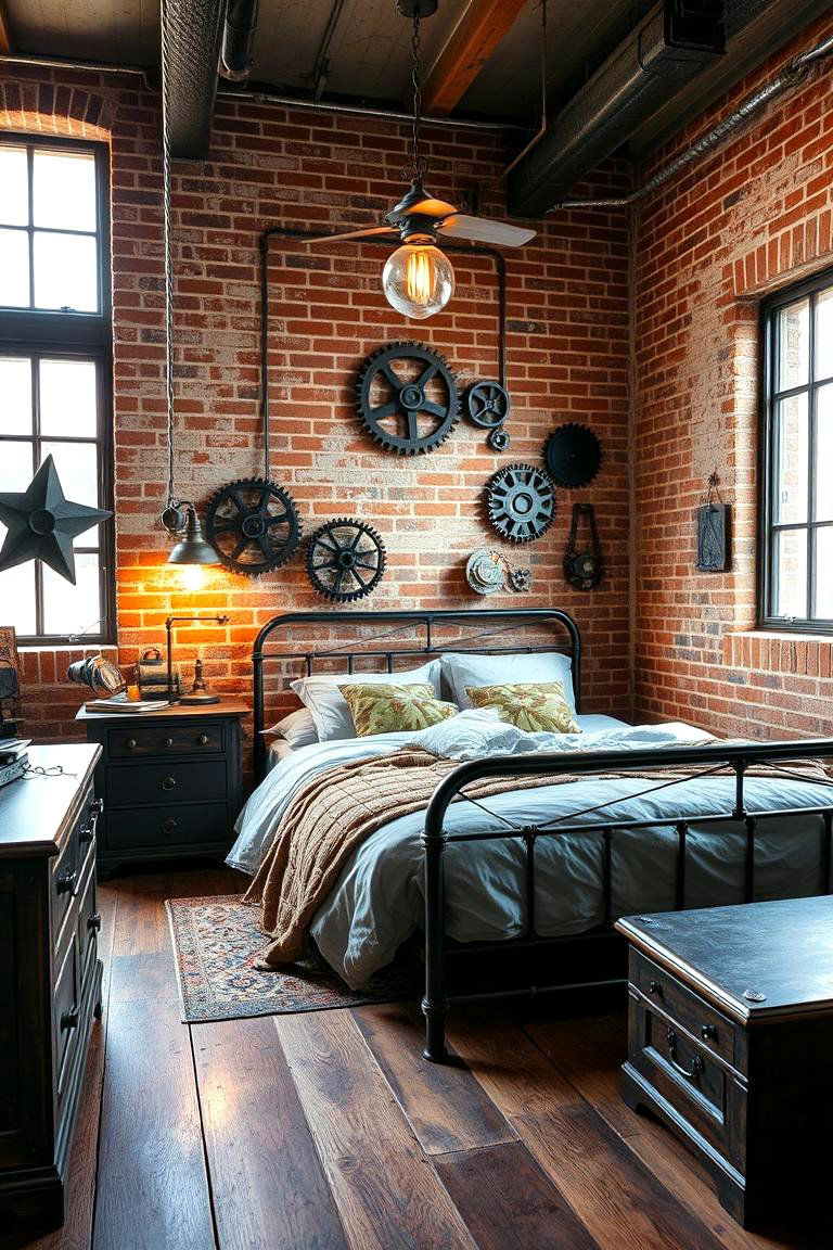 Vintage Steampunk Bedroom - 24 Fantasy Bedroom Ideas