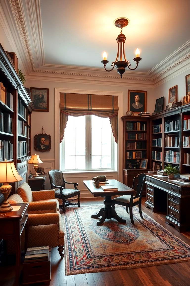 Vintage Study Room - 24 Spare Room Ideas