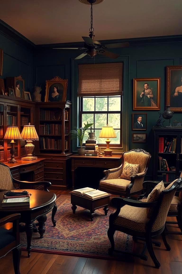 Vintage Style Study Room Decor - 24 Room Decorating Ideas