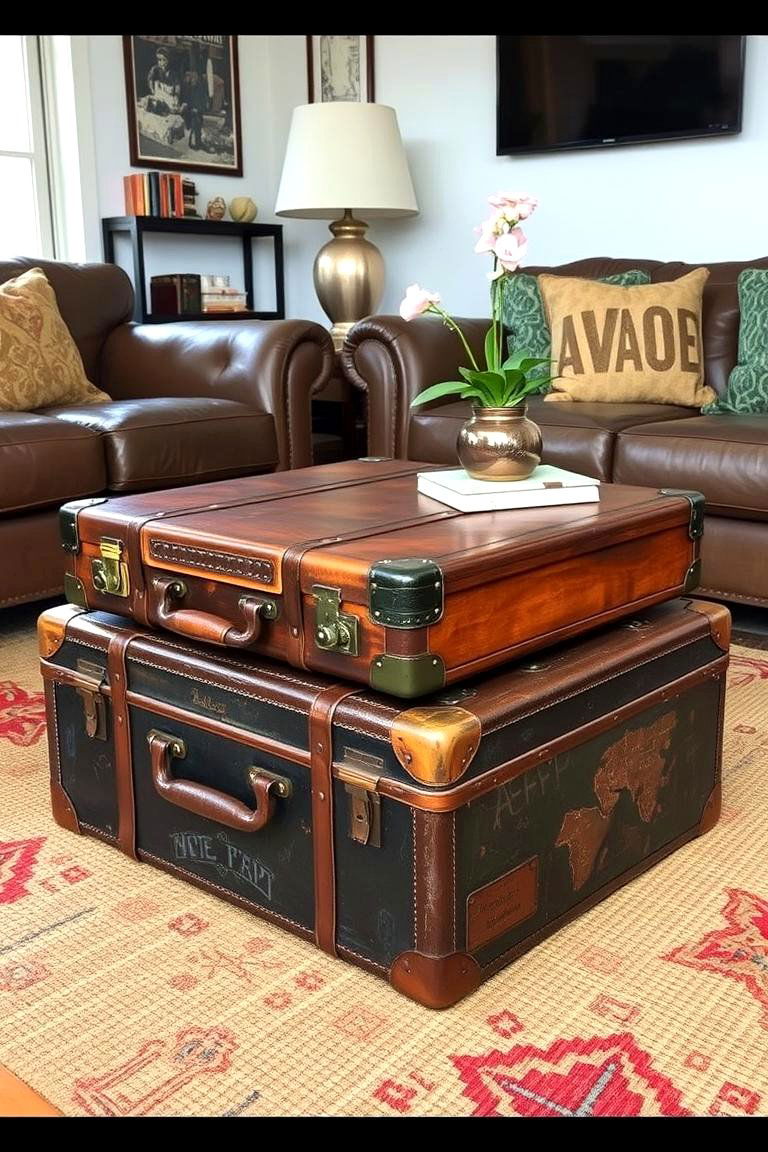 Vintage Suitcase Table - 24 Table Design Ideas