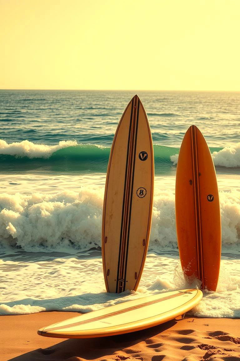 Vintage Surfing Imagery - 24 70s Van Art Ideas