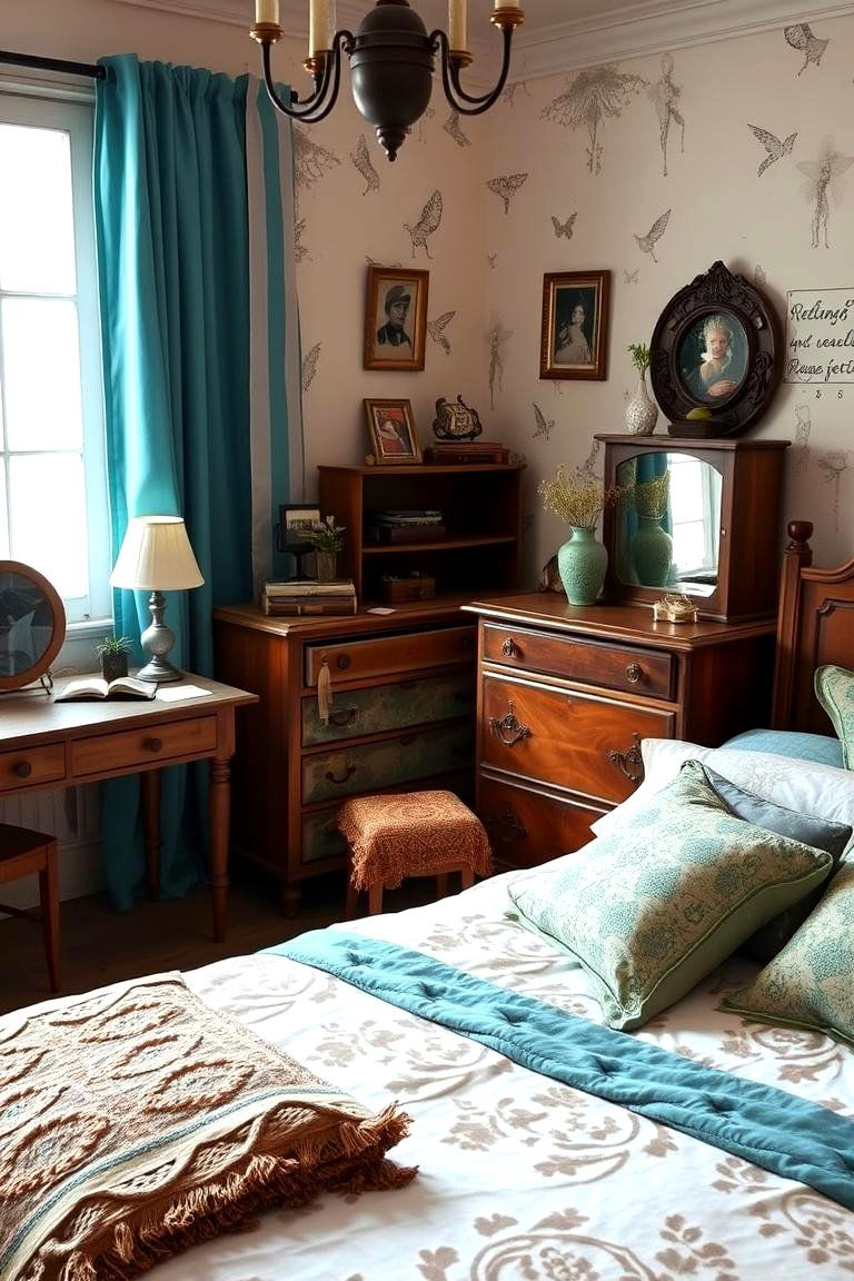 Vintage Teal Vibes - 24 Teal Bedroom Ideas