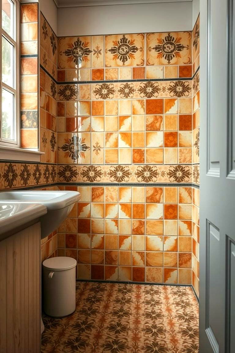 Vintage Tile Charm - 24 Laundry Room Floor Ideas