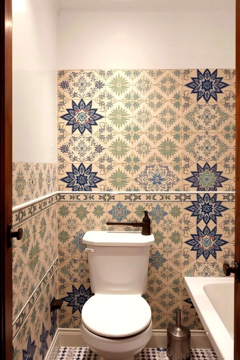 Vintage Tiles for Old World Charm - 24 Bathroom Accent Wall Ideas