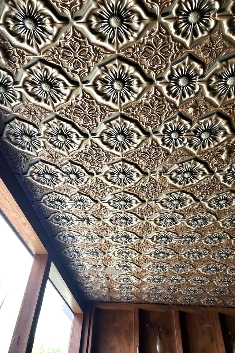 Vintage Tin Ceiling - 24 Shed Ceiling Ideas