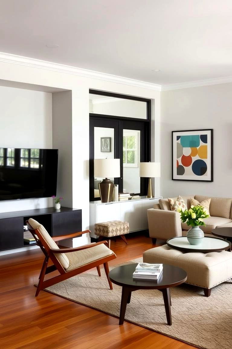 Vintage Touches with Modern Flair - 24 Modern Living Room Ideas