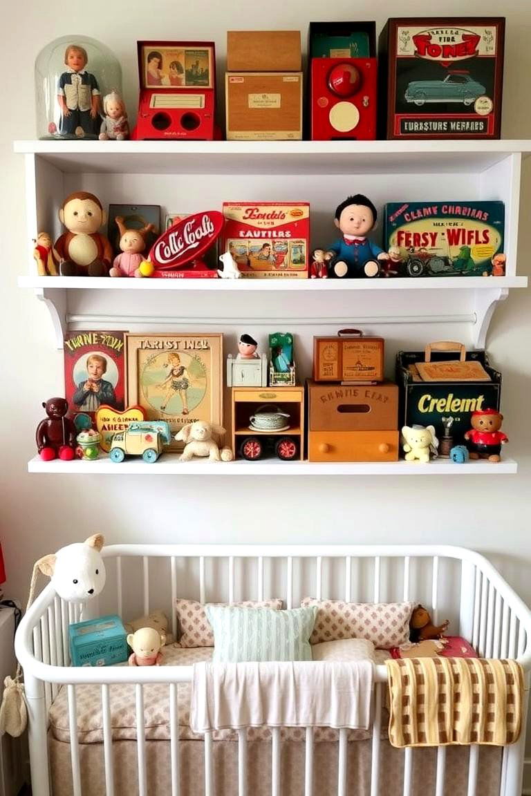 Vintage Toy Collections Display - 24 Mid-century Modern Nursery Ideas