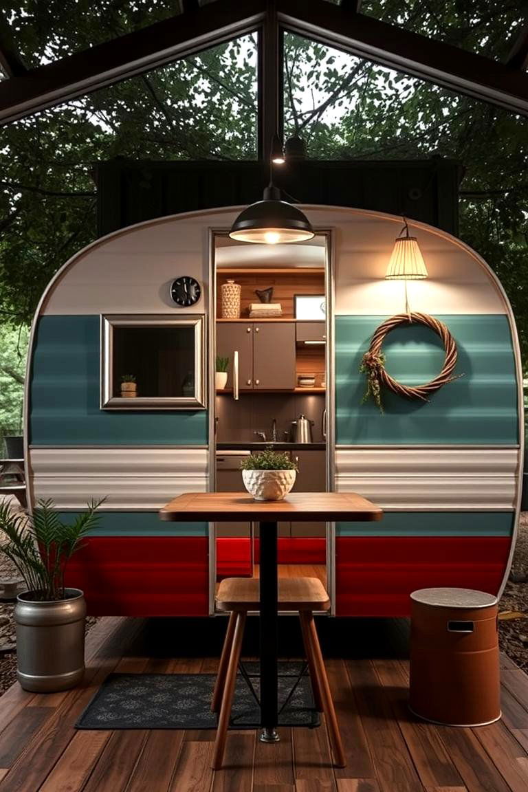 Vintage Trailer Outhouse - 24 Outhouse Design Ideas