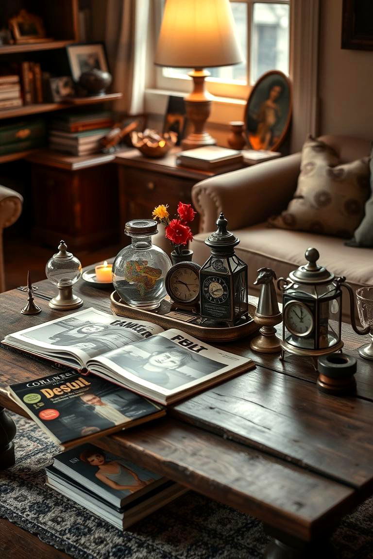 Vintage Vibes - 24 Coffee Table Decor Ideas