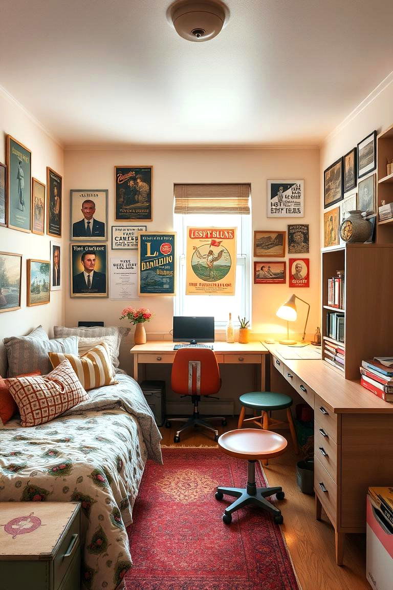 Vintage Vibes - 24 Dorm Room Decorating Ideas
