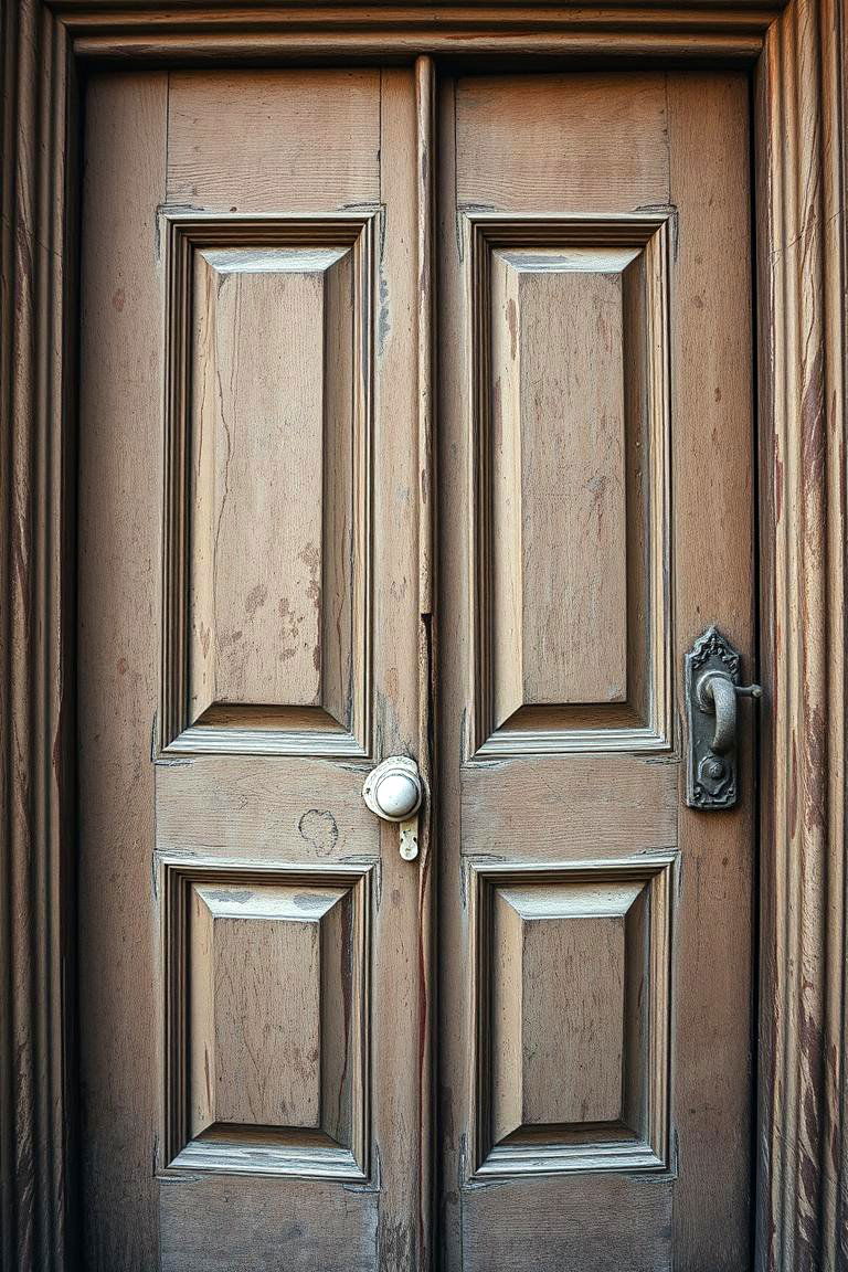 Vintage Weathered Charm - 24 Rustic Front Door Ideas