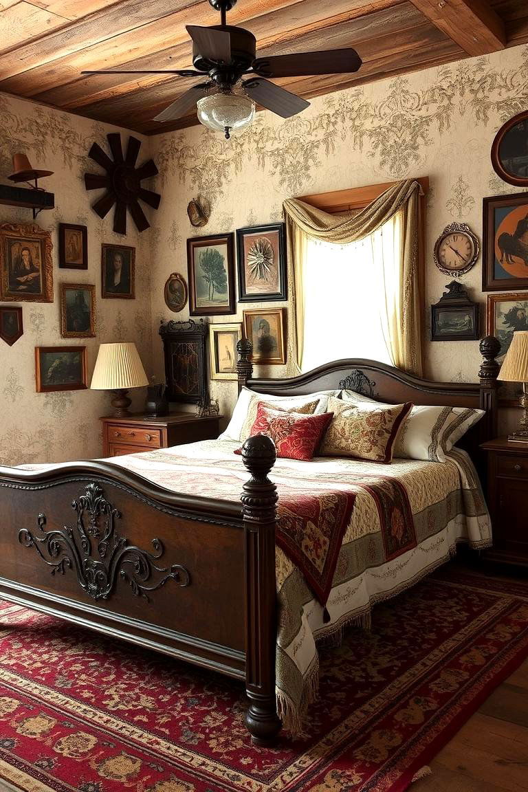 Vintage Western Artistry - 24 Western Bedroom Ideas