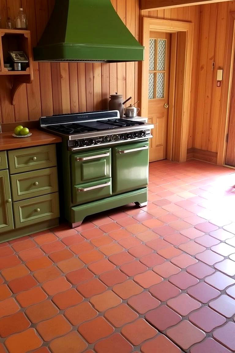 Vinyl Flooring for Durability and Style - 24 70s Kitchen Ideas