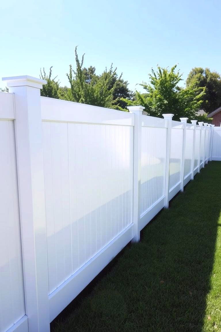 Vinyl Privacy Fence - 24 Privacy Fence Ideas