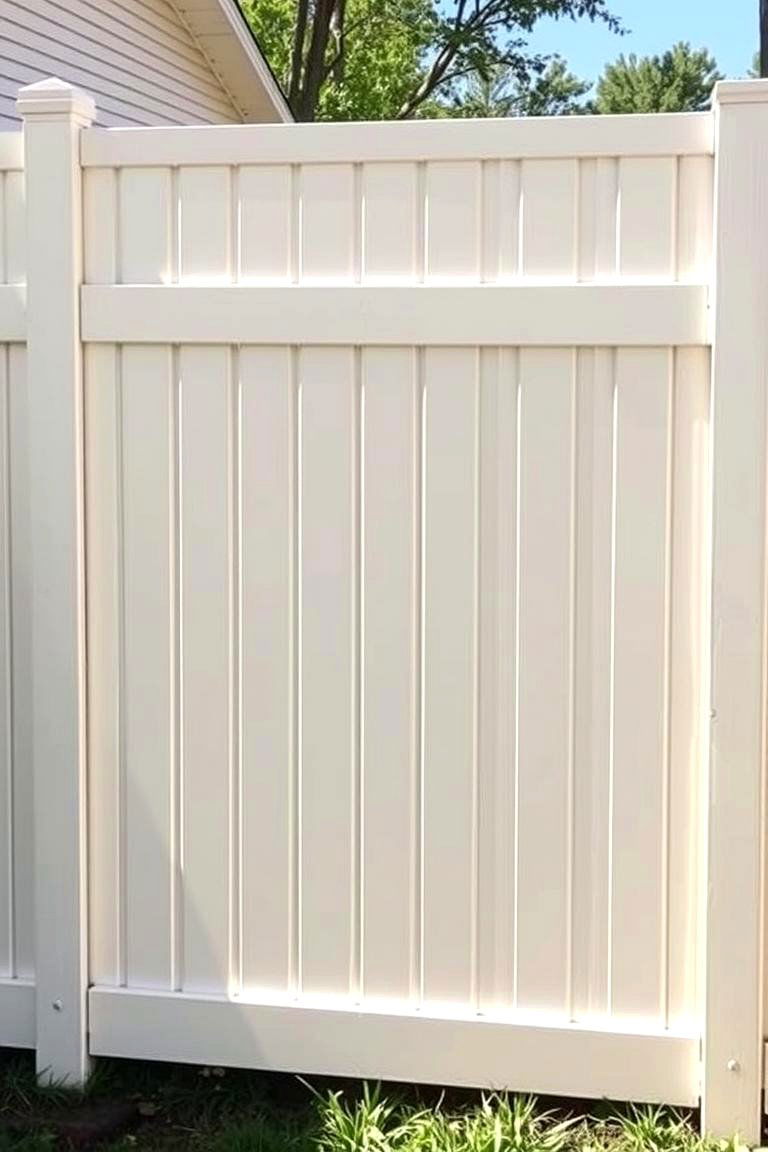 Vinyl Privacy Fence - 24 Backyard Fence Ideas