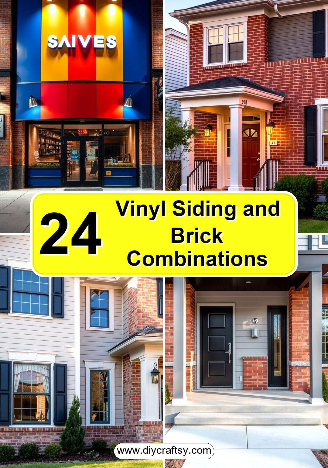 Vinyl Siding and Brick Combinations