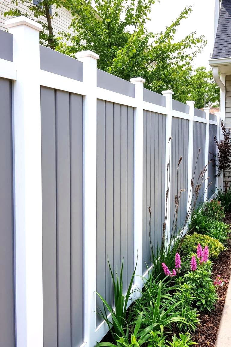 Vinyl Versatility - 24 Decorative Fence Ideas