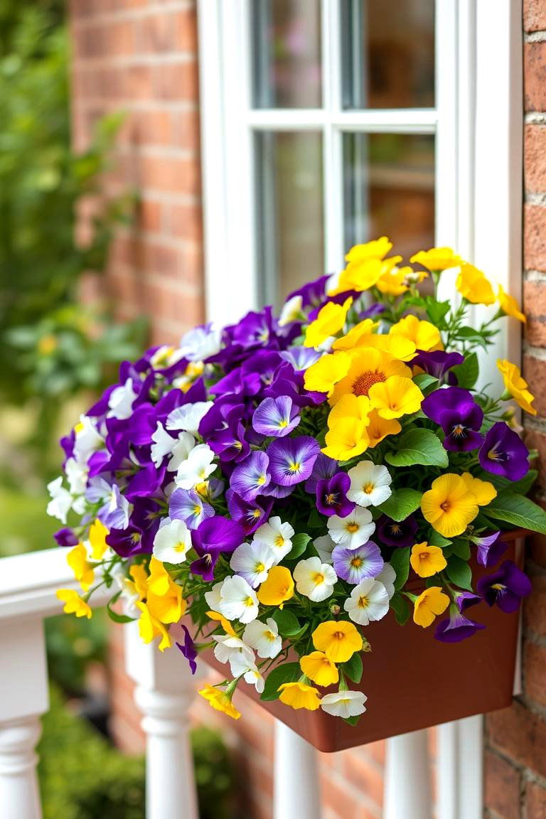 Violas Small but Mighty Blooms - 24 Outdoor Plants for Patio