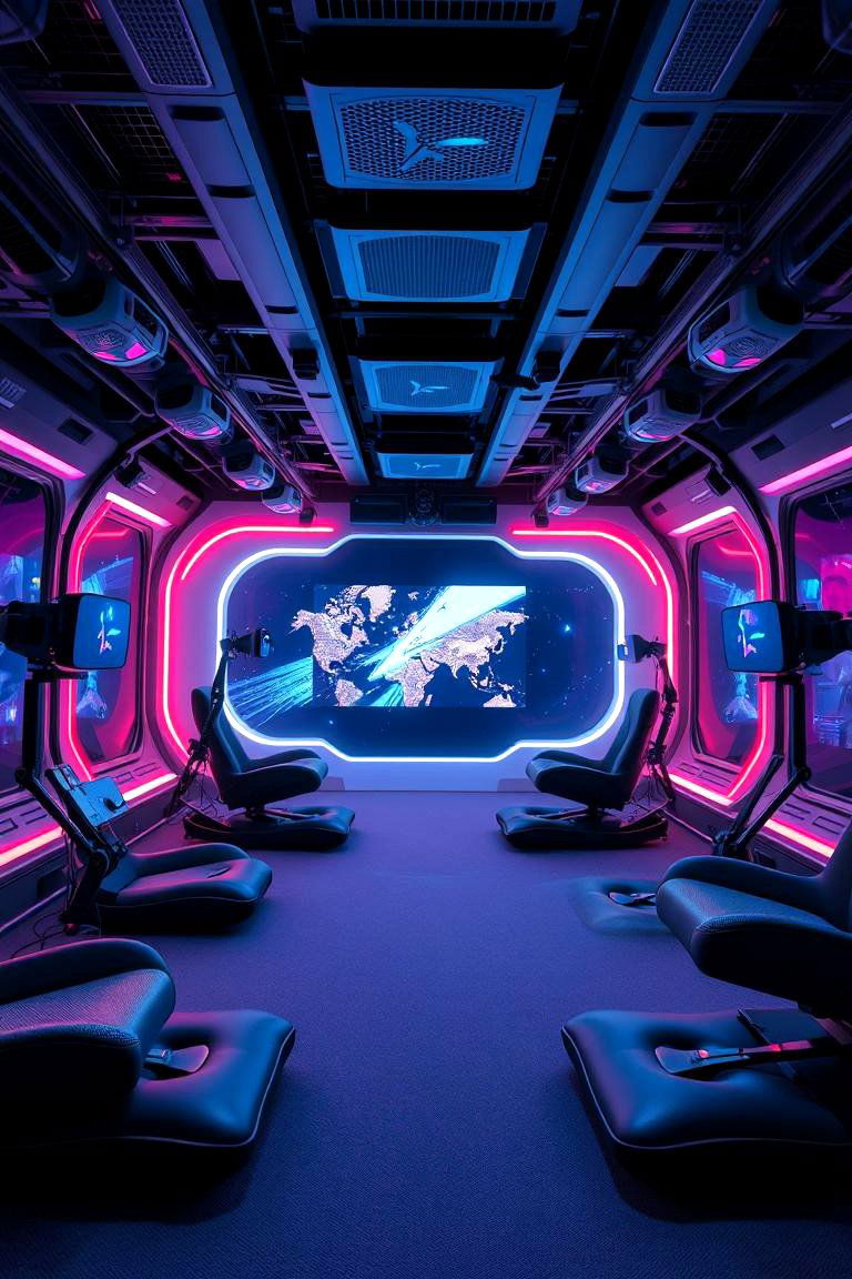 Virtual Reality Gaming Room - 24 Media Room Ideas