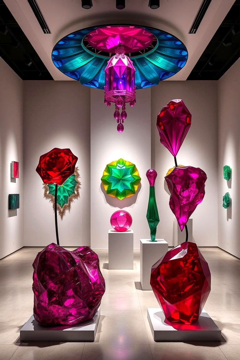 Vivid Jewel Toned Art Installations - 24 Ways to Decorate With Jewel Tones