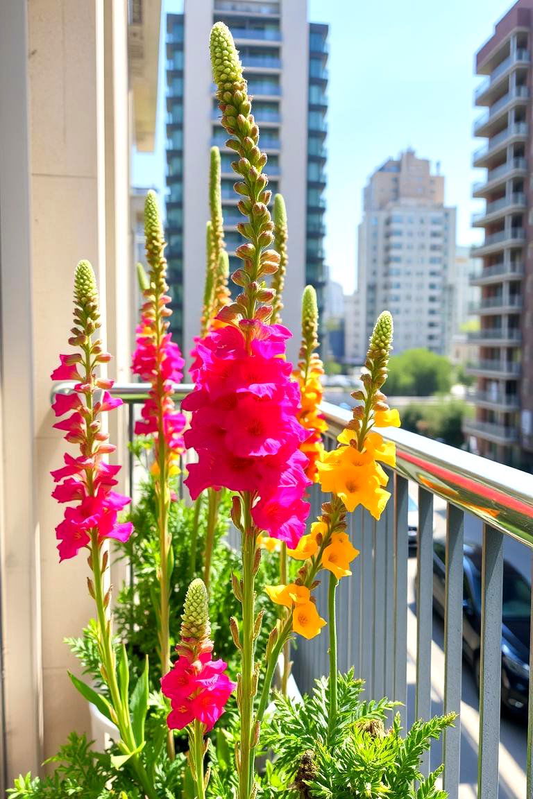 Vivid Snapdragons - 24 Flowering Plants for Balcony