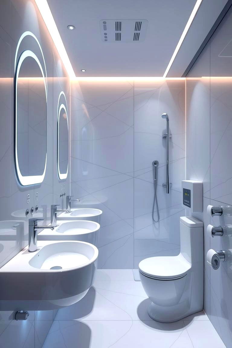 Voice Activated Fixtures for Hands Free Use - 24 Handicap Bathroom Ideas