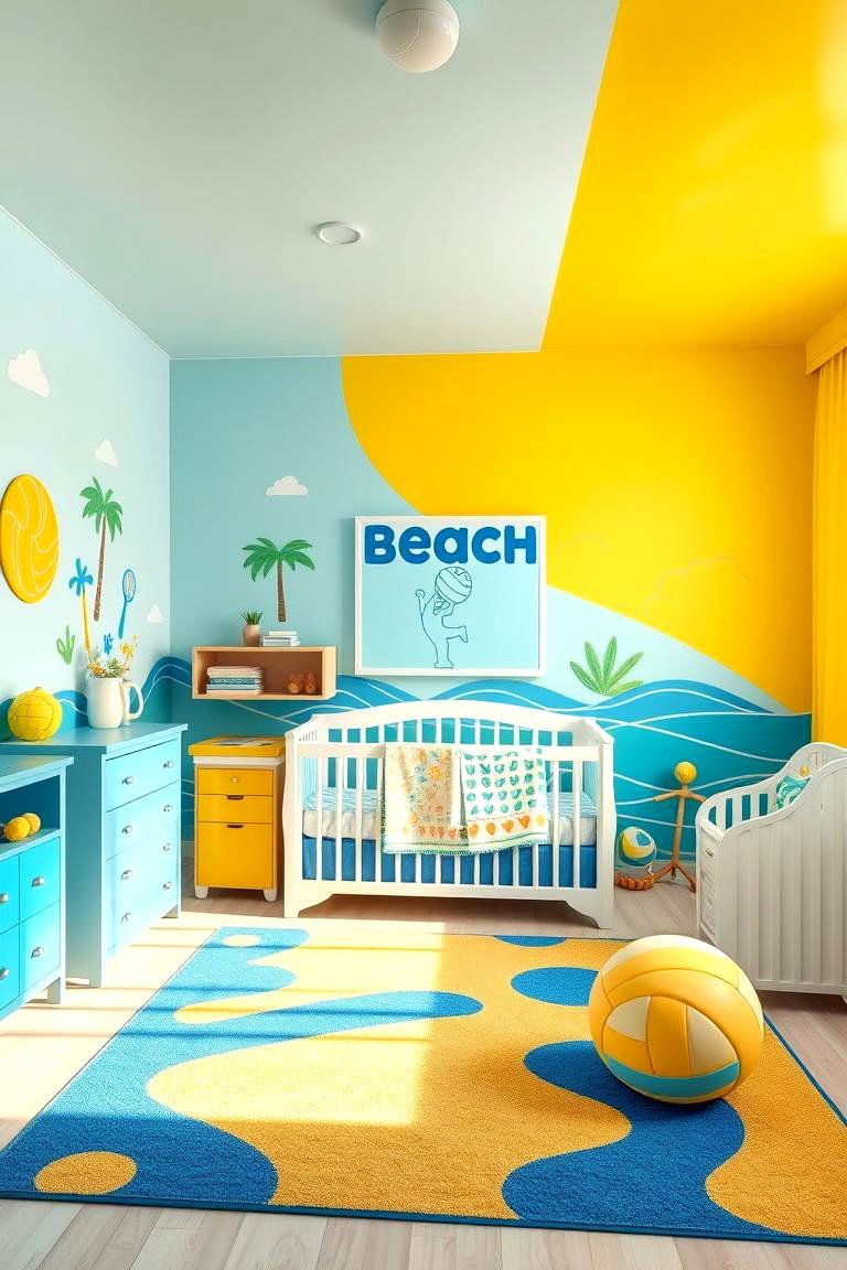 Volleyball Vibes Nursery - 24 Sports Nursery Ideas