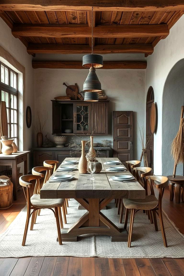 Wabi Sabi Decor Emphasis - 24 Japanese Dining Room Ideas