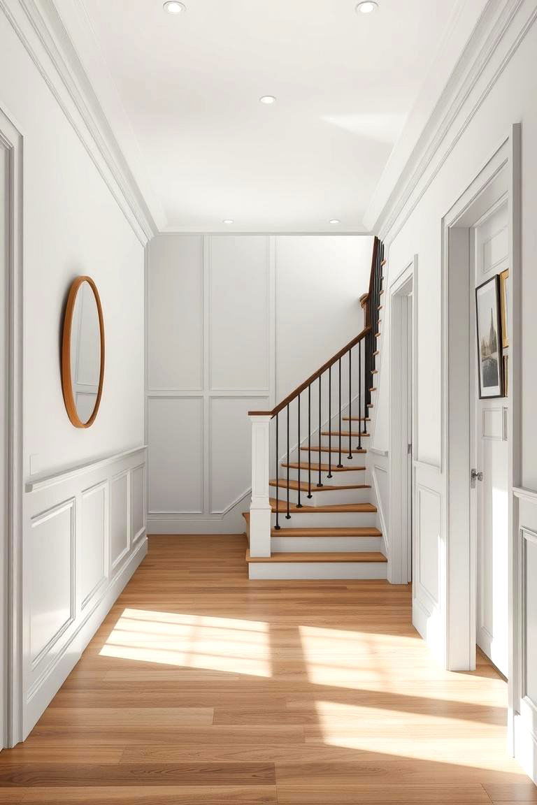 Wainscoting in a Split Level Entryway - 24 Walk-in Shower Tile Ideas