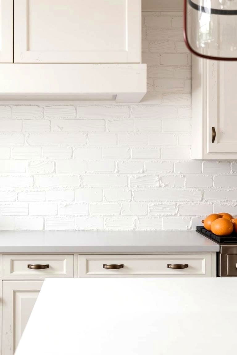 Wainscoting or Beadboard Backsplash - 24 Rustic White Kitchen Ideas