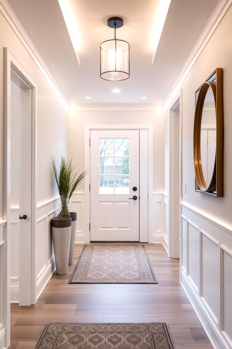 Wainscoting with Integrated Lighting - 24 Walk-in Shower Tile Ideas