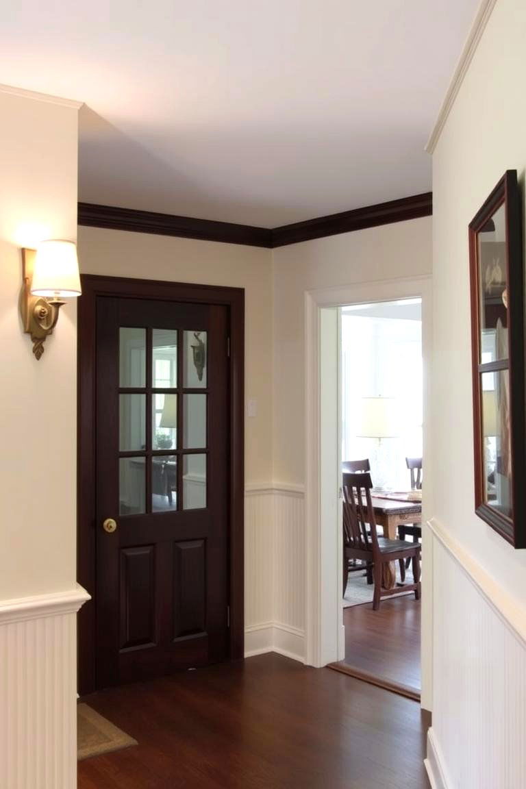 Wainscoting with Picture Rail Molding - 24 Wainscoting Entryway Ideas