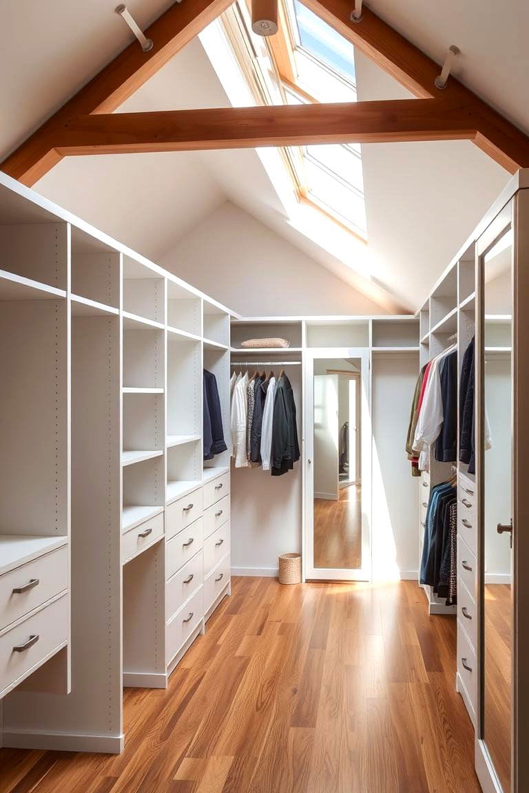 Walk In Closet - 24 attic room ideas