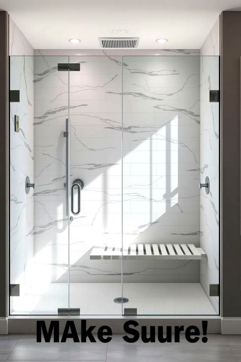 Walk In Shower with Built In Bench - 24 Luxury Shower Ideas