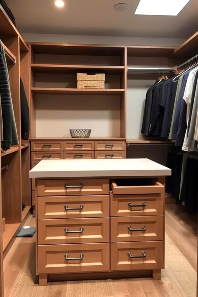 Walk in Closet Island Centerpiece - 24 Closet Island Ideas