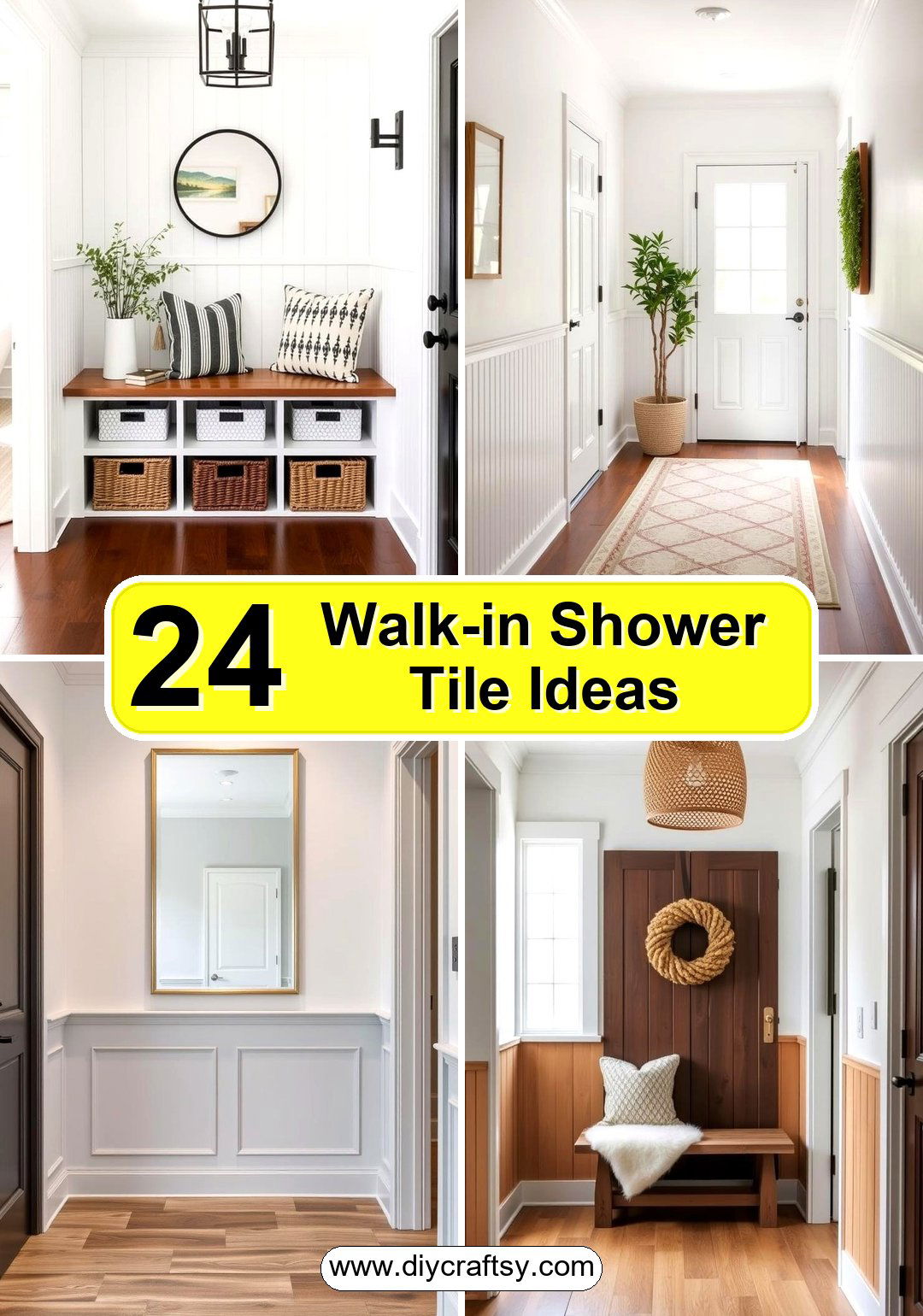 Walk-in Shower Tile Ideas