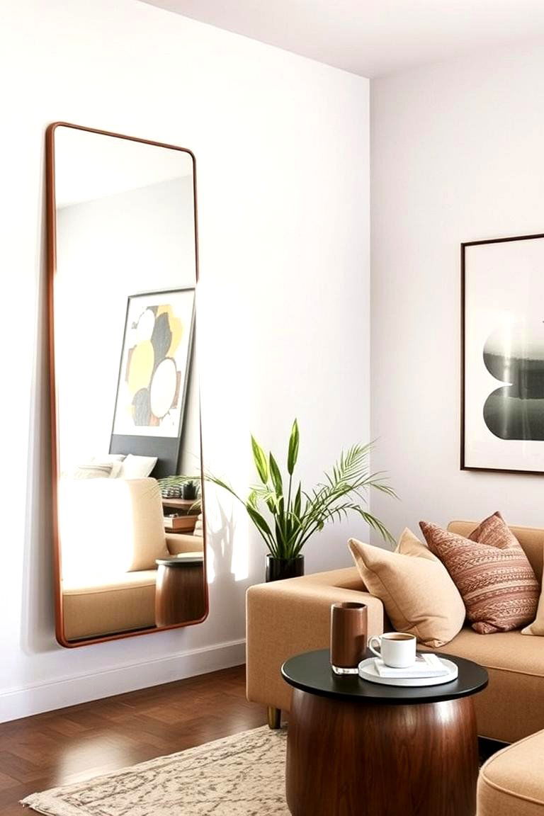Wall Art and Mirrors to Open Up the Space - 27 1950s Living Room Ideas
