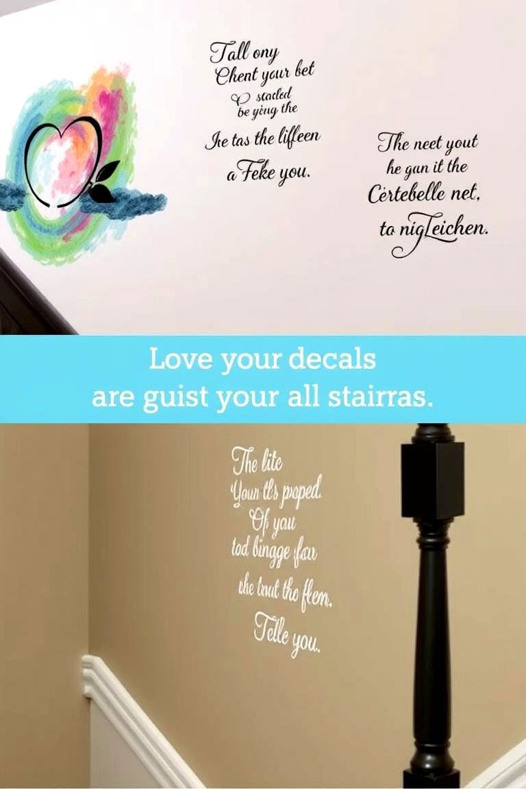 Wall Decals for Quick and Affordable Style - 24 Staircase Wall Ideas