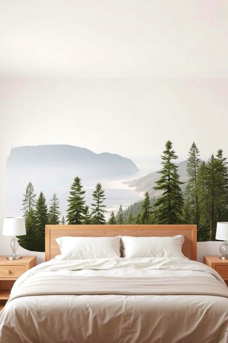 Wall Decals of Nature Scenes - 24 Bedroom Wall Decor Ideas