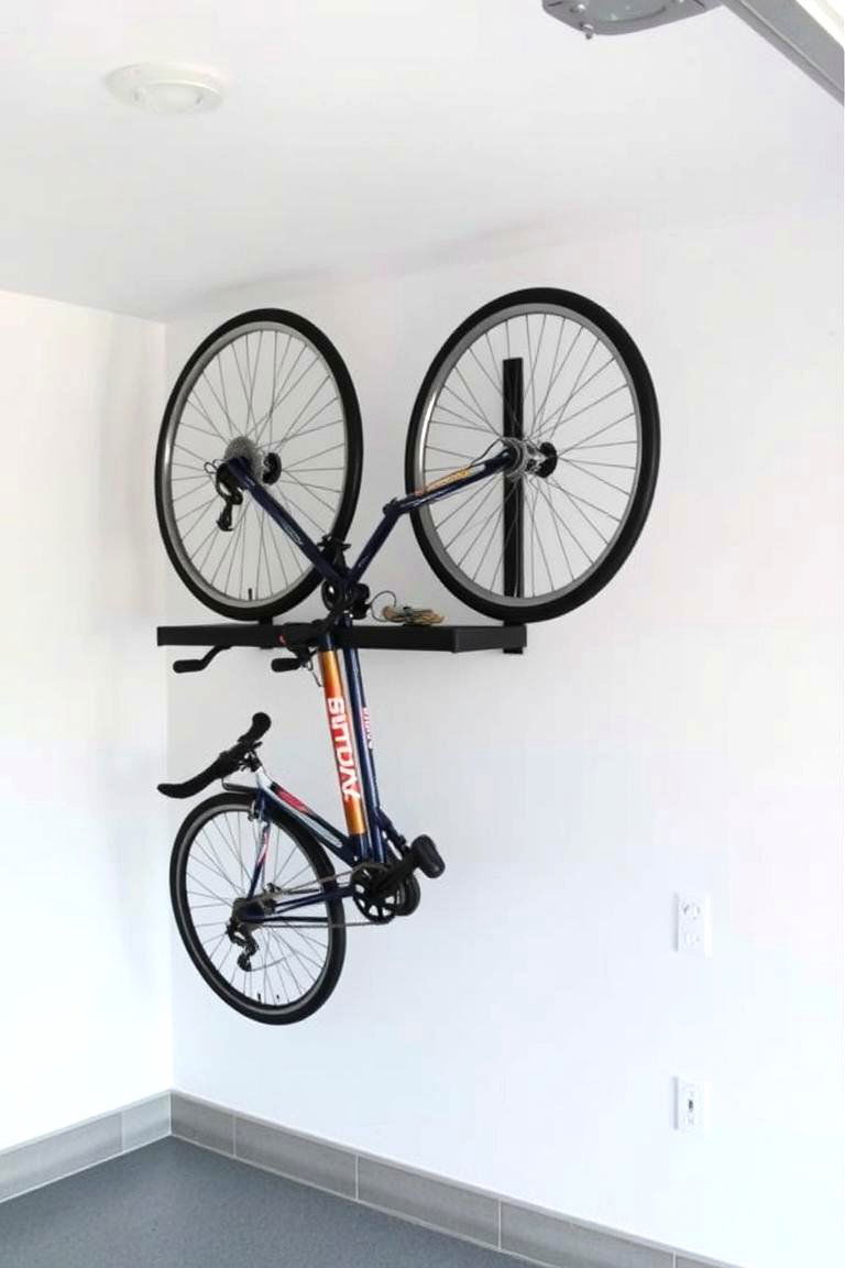 Wall Mounted Bike Rack - 24 Garage Storage Ideas