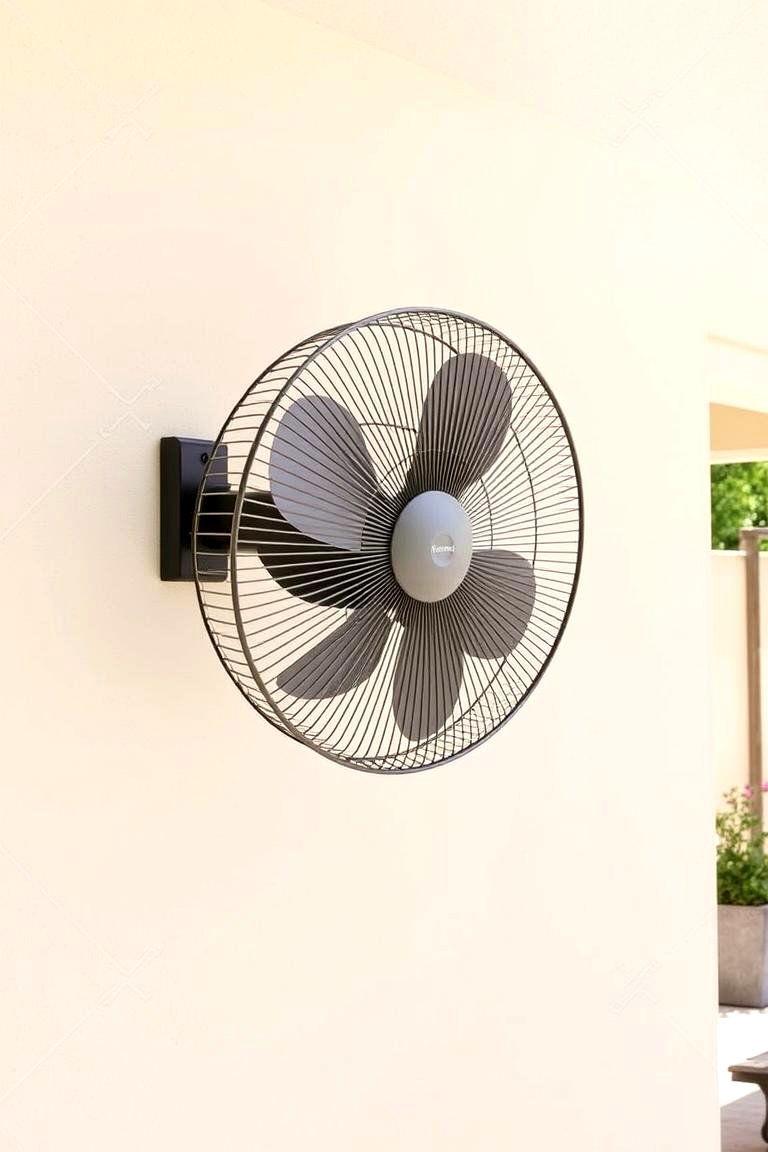 Wall Mounted Cooling Fan - 24 Patio Fan Ideas