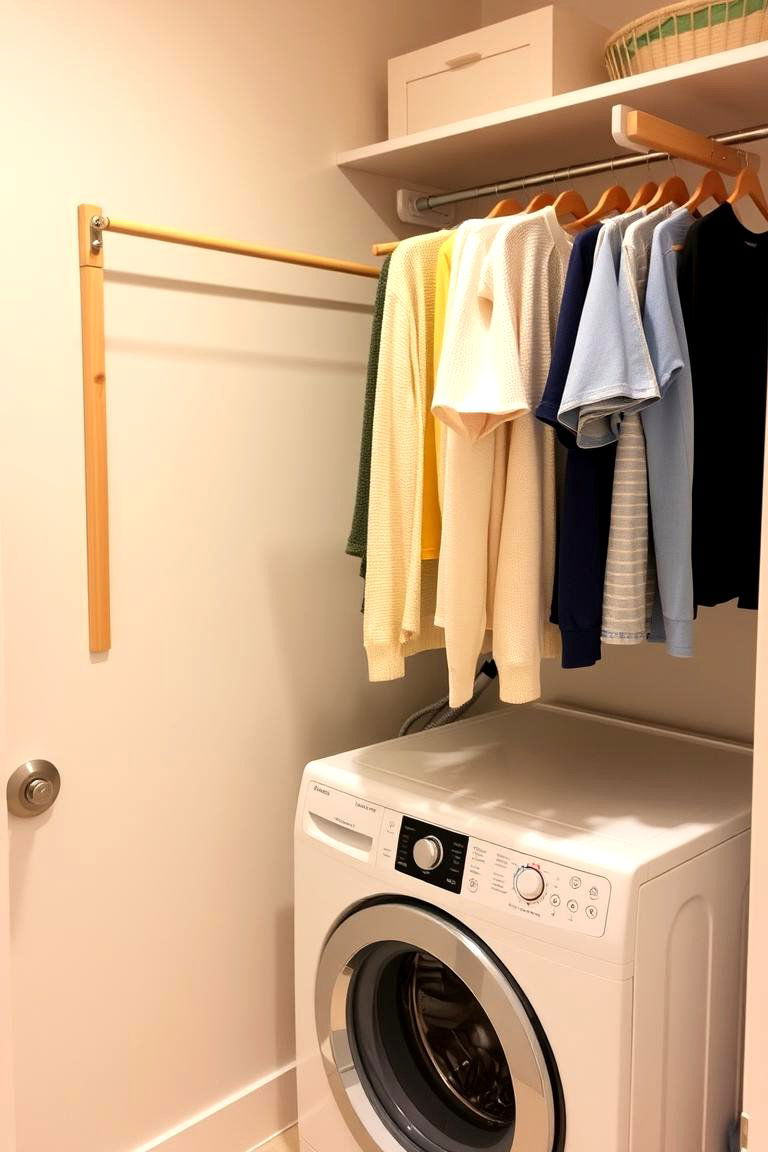 Wall Mounted Drying Rack - 24 Modern Laundry Room Ideas