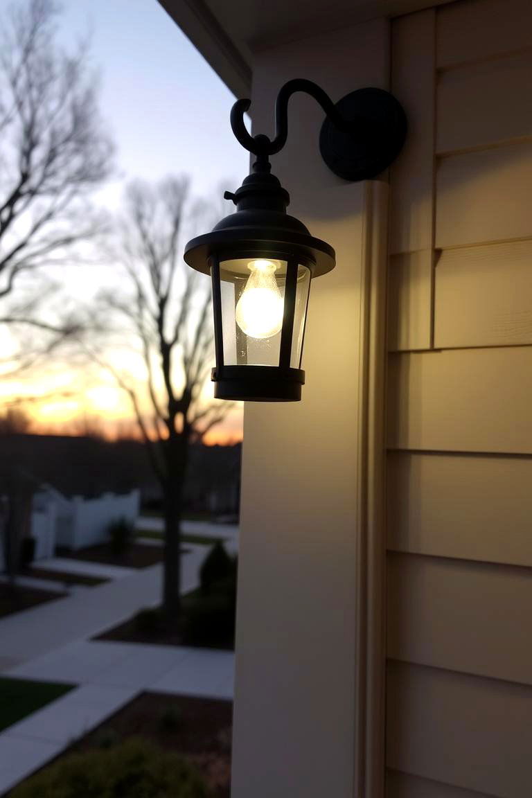Wall Mounted Dusk to Dawn Lights - 24 Front Porch Lighting Ideas