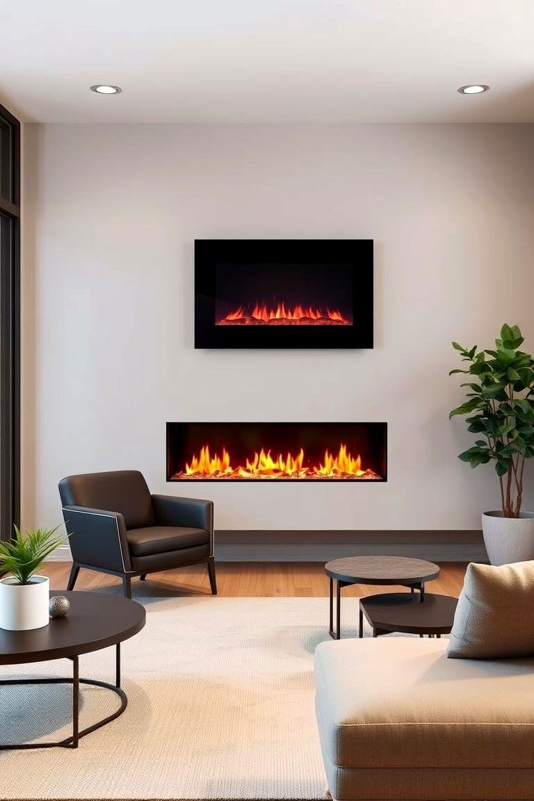 Wall Mounted Electric Fireplace - 24 Electric Fireplace Ideas