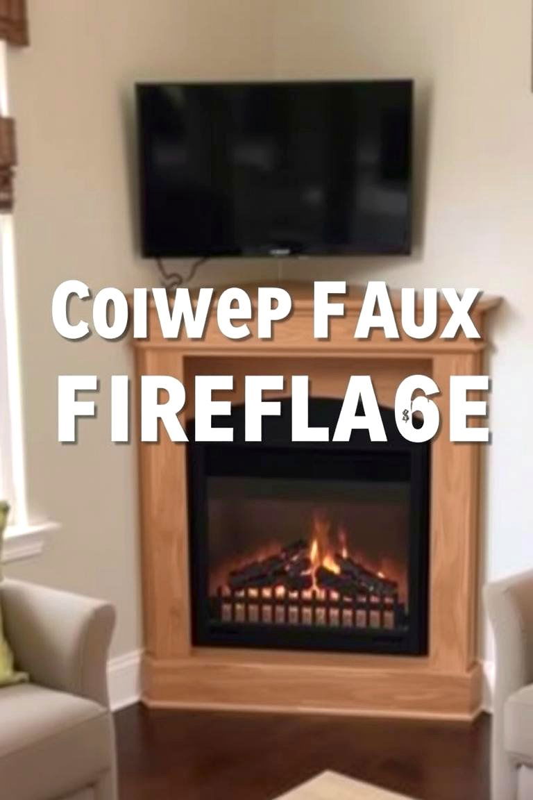 Wall Mounted Fireplace - 24 Faux Fireplace Ideas
