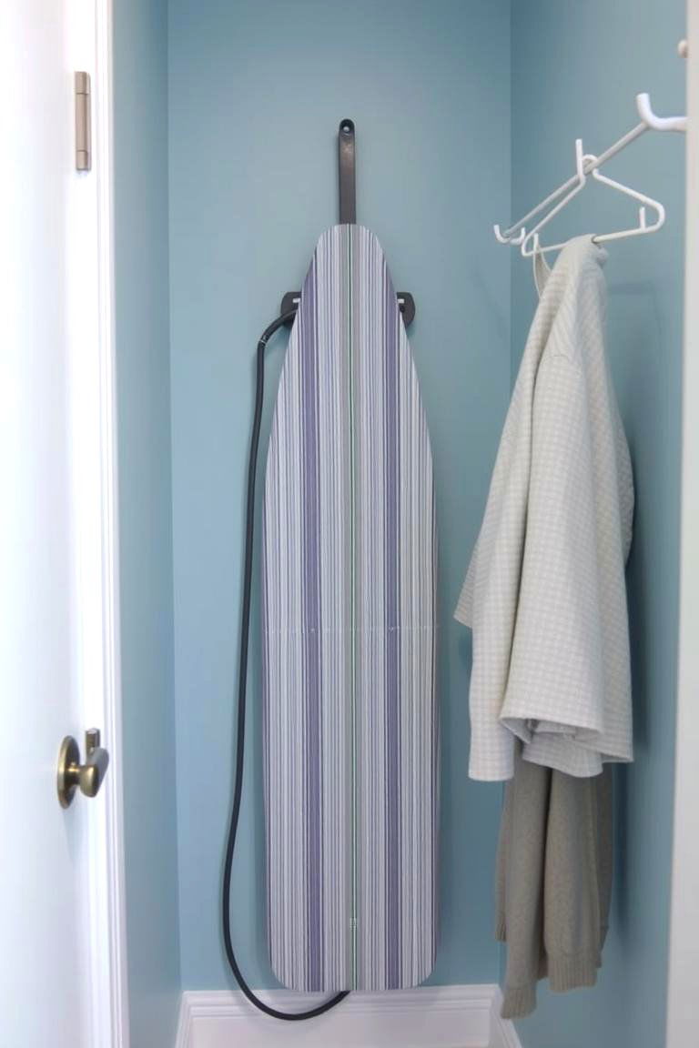 Wall Mounted Ironing Board - 24 Mudroom Laundry Room Ideas