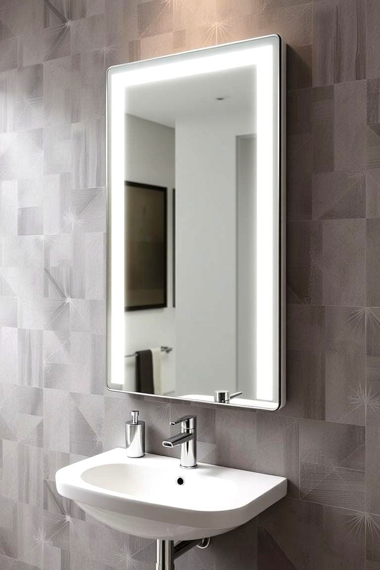 Wall Mounted Mirrors with Storage - 24 Bathroom Wall Storage Ideas